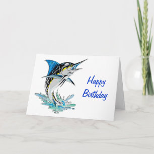 Leaping Marlin Card