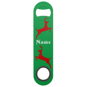 Leaping Red Deer Snowflakes Thunder_Cove Bar Key