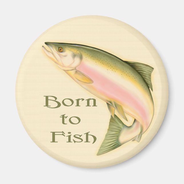 Leaping Salmon Magnet (Front)