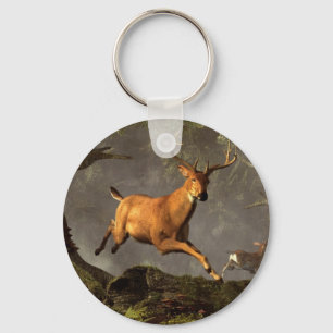 Leaping Stag Keychain