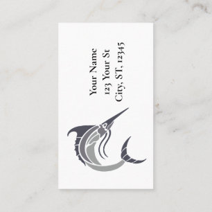 Leaping Swordfish Thunder_Cove Business Card