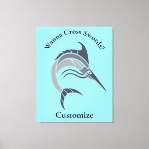 Leaping Swordfish Thunder_Cove Canvas Print