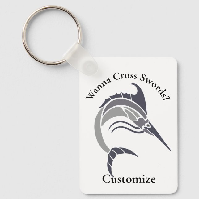 Leaping Swordfish Thunder_Cove Keychain (Front)