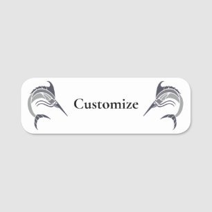 Leaping Swordfish Thunder_Cove Name Tag
