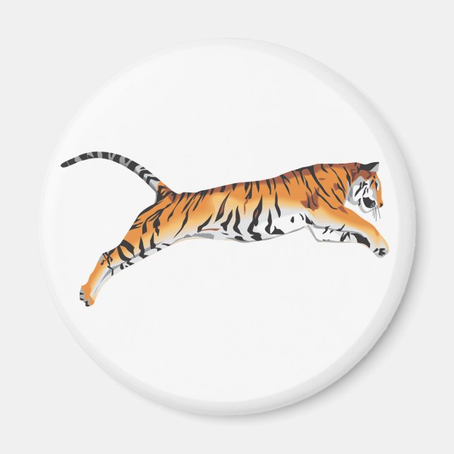 Leaping Tiger Magnet (Front)