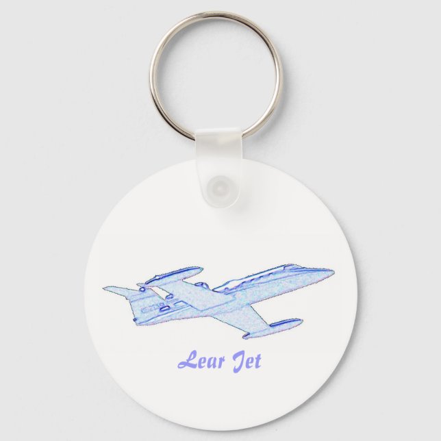 Lear Jet Keychain (Front)