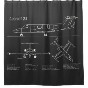 Learjet 23 - Airplane Blueprint Drawing Plans PD