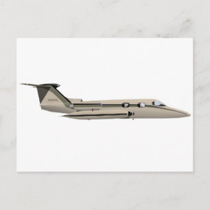 Learjet 23 postcard