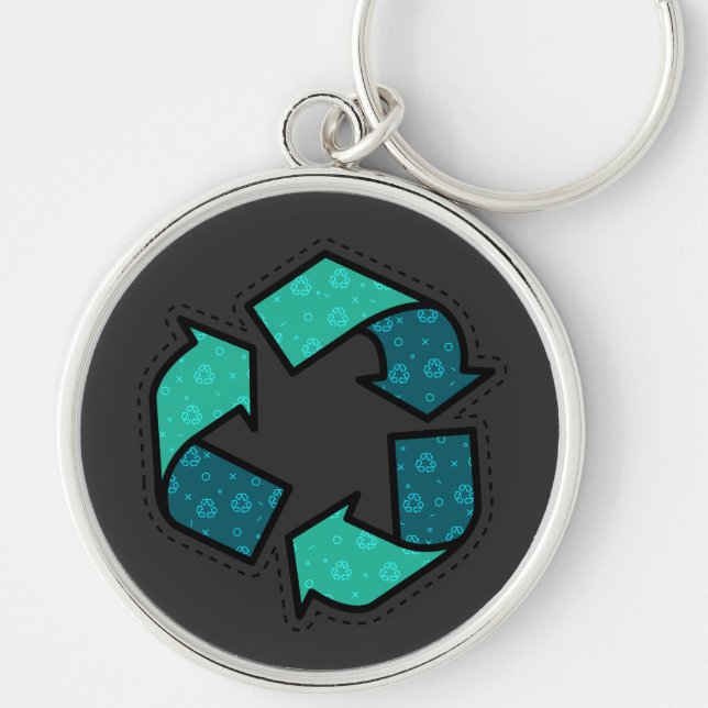 Learn About Recycling - Earth Day Keychain (Front)