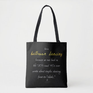 Learn Ballroom Dancing Golden Brass Tote Bag