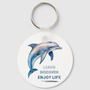 Learn Discover Enjoy Life Keychain