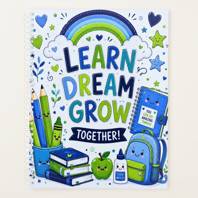 learn dream grow planner (Front)