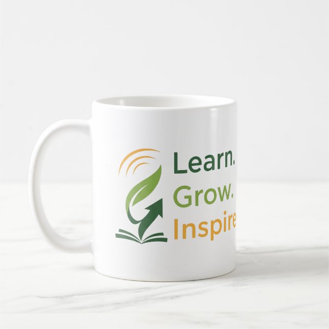 Learn. Grow. Inspire. Coffee Mug (Left)