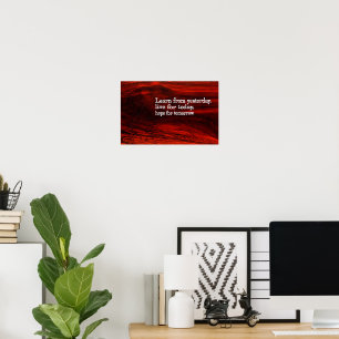 "Learn, live, hope" Inspirational Quote Poster