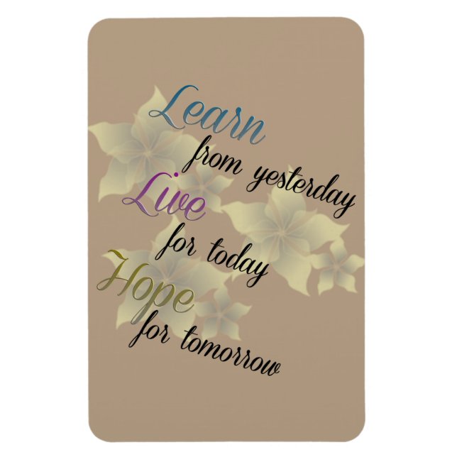 Learn Live Hope Magnet (Vertical)