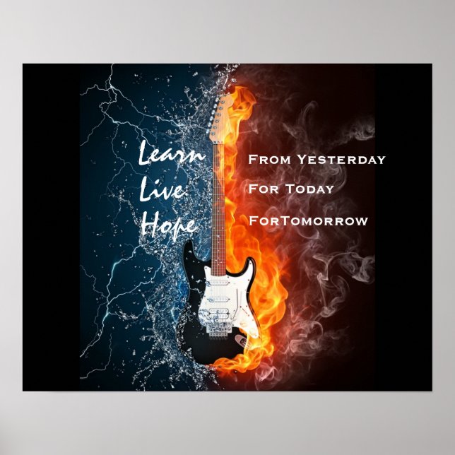 LEARN LIVE HOPE POSTER (Front)