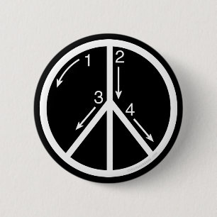 Learn Peace 2 Inch Round Button