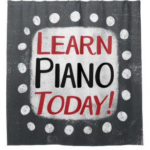 Learn Piano Today Shower Curtain