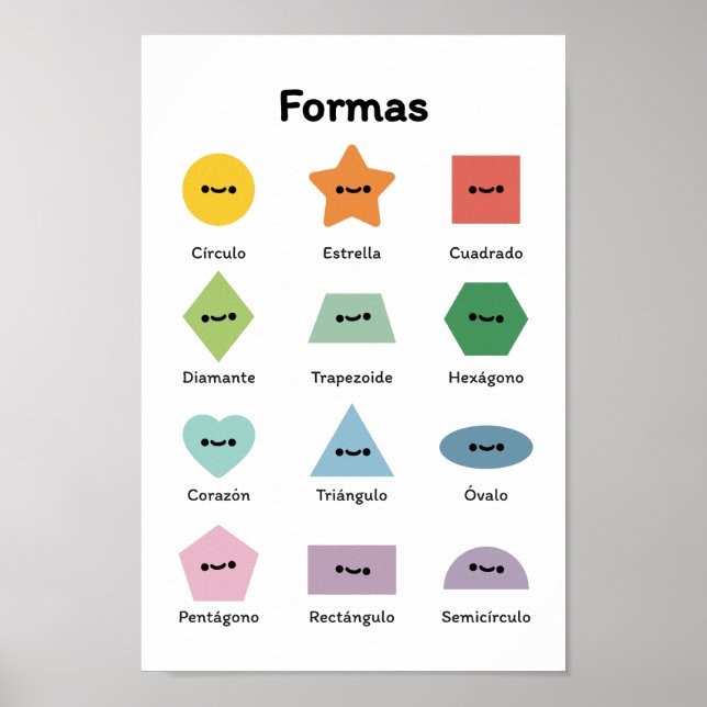 Learn Shapes (in Spanish)  Poster (Front)
