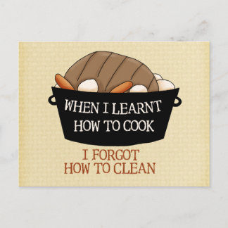 Learn to Cook Postcard