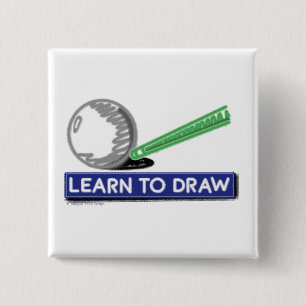 Learn to Draw 2 Inch Square Button