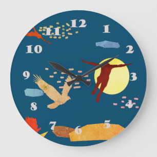 Learn to Fly Large Clock