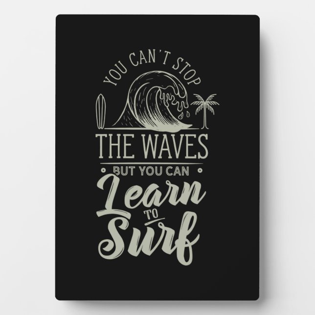Learn To Surf Plaque (Front)