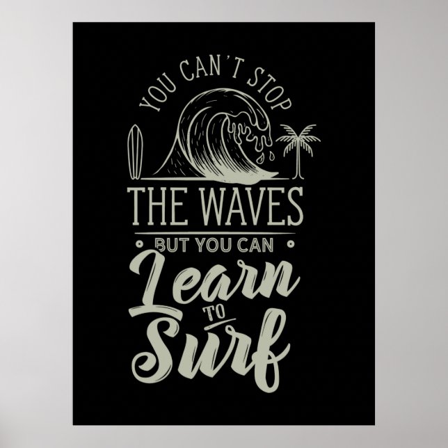 Learn To Surf Poster (Front)