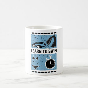 Learn to Swim with This Lovely design Coffee Mug