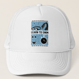 Learn to Swim with This Lovely design Trucker Hat