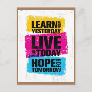 learn today postcard