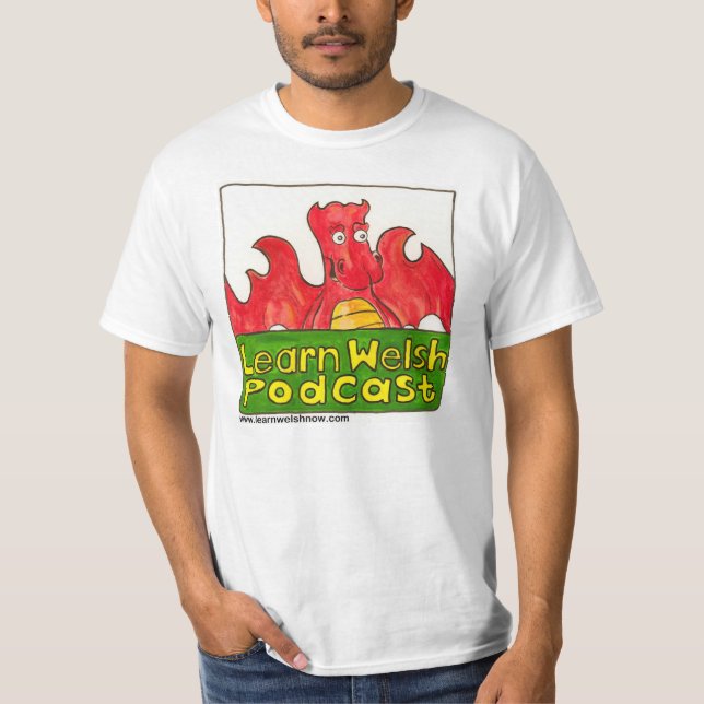Learn Welsh Podcast T-Shirt (Front)