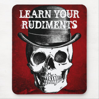 LEARN YOUR RUDIMENTS DRUMMER MOUSE PAD