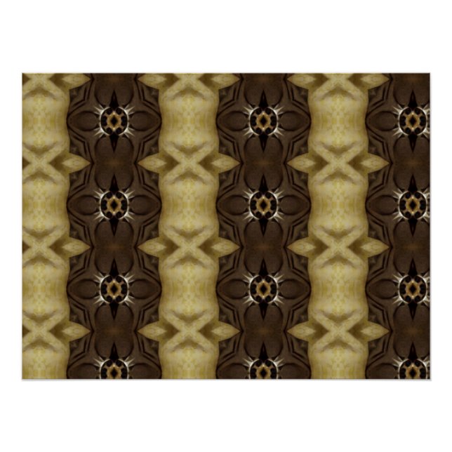 Learned Patterns - Ken Gauge Abstract Art Poster (Front)