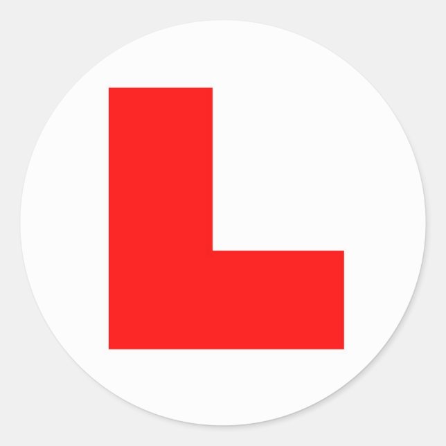 'learner' bachelorette sticker (Front)