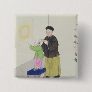 Learning about Spiritualism 2 Inch Square Button