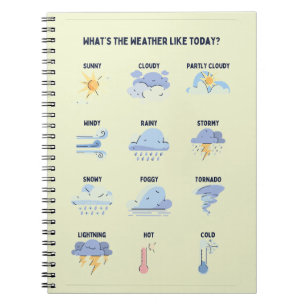 Learning about Weather School Education Material Notebook