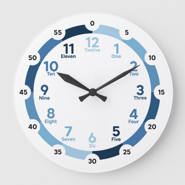 Learning Clock - Better in Blue (Front)