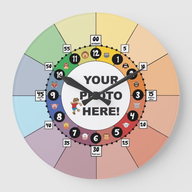 Learning Clock for Kids (Large) (Front)