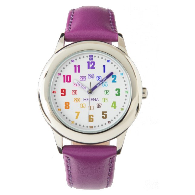 Learning clock kids watch back to school gift wris (Front)