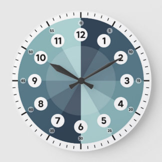 Learning Clock - Telling Time - Blue Hues