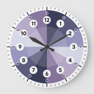 Learning Clock - Telling Time - Purple Hues