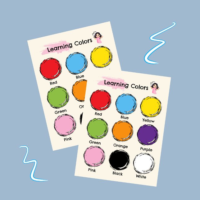 Learning colours educational poster (Creator Uploaded)