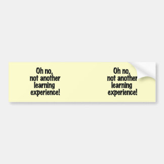 Learning Experience Bumper Sticker