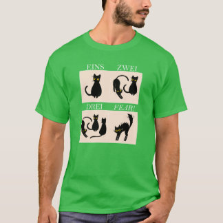 Learning German Fear Eins vintage girl T-Shirt