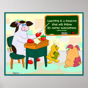 Learning Is A Treasure Poster