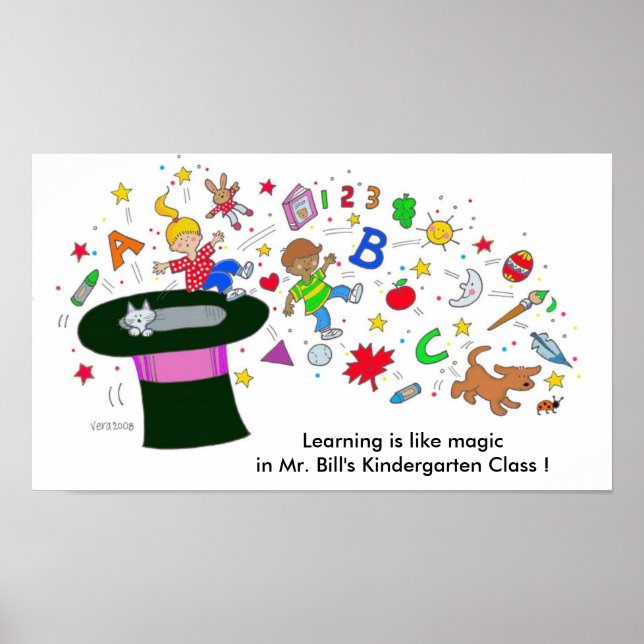 Learning is Like Magic by Vera Trembach Poster (Front)