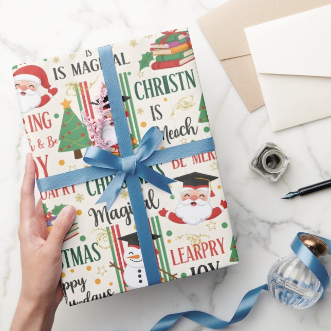 "Learning is Magical" Christmas Wrapping Paper (Gifting)