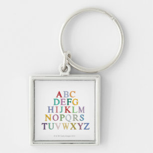 learning, letters, alphabet keychain