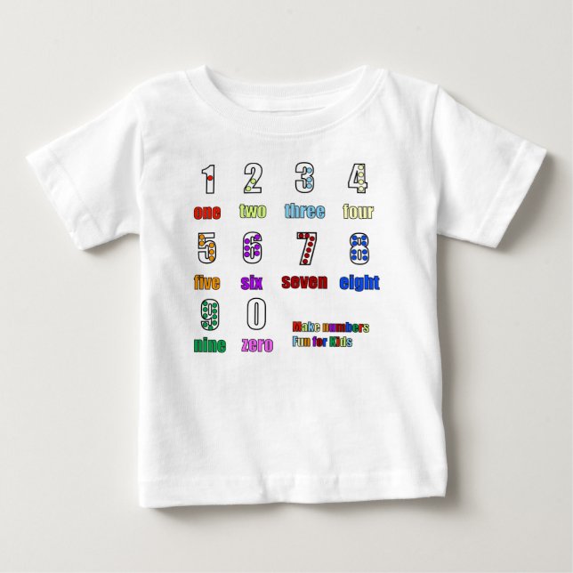 LEARNING NUMBERS FUNTIME BABY T-Shirt (Front)
